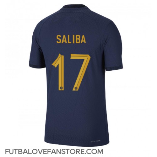 Francúzsko William Saliba #17 Domáci futbalový dres MS 2022 Krátky Rukáv